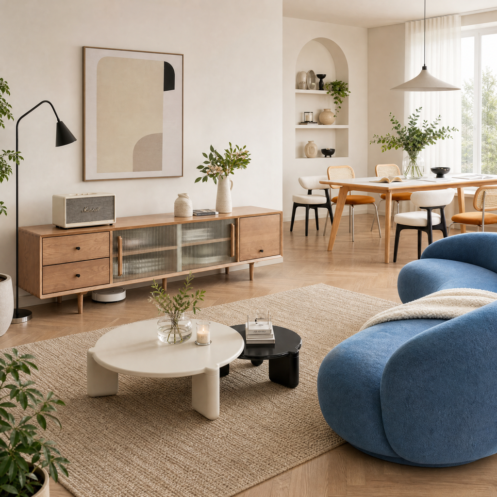 Havn Oak Minimal Consoles & Sideboard