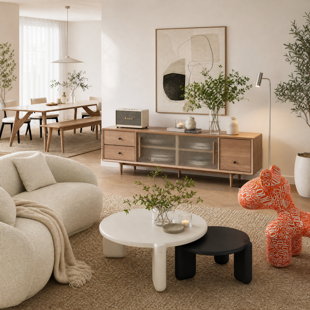 Havn Oak Minimal Consoles & Sideboard