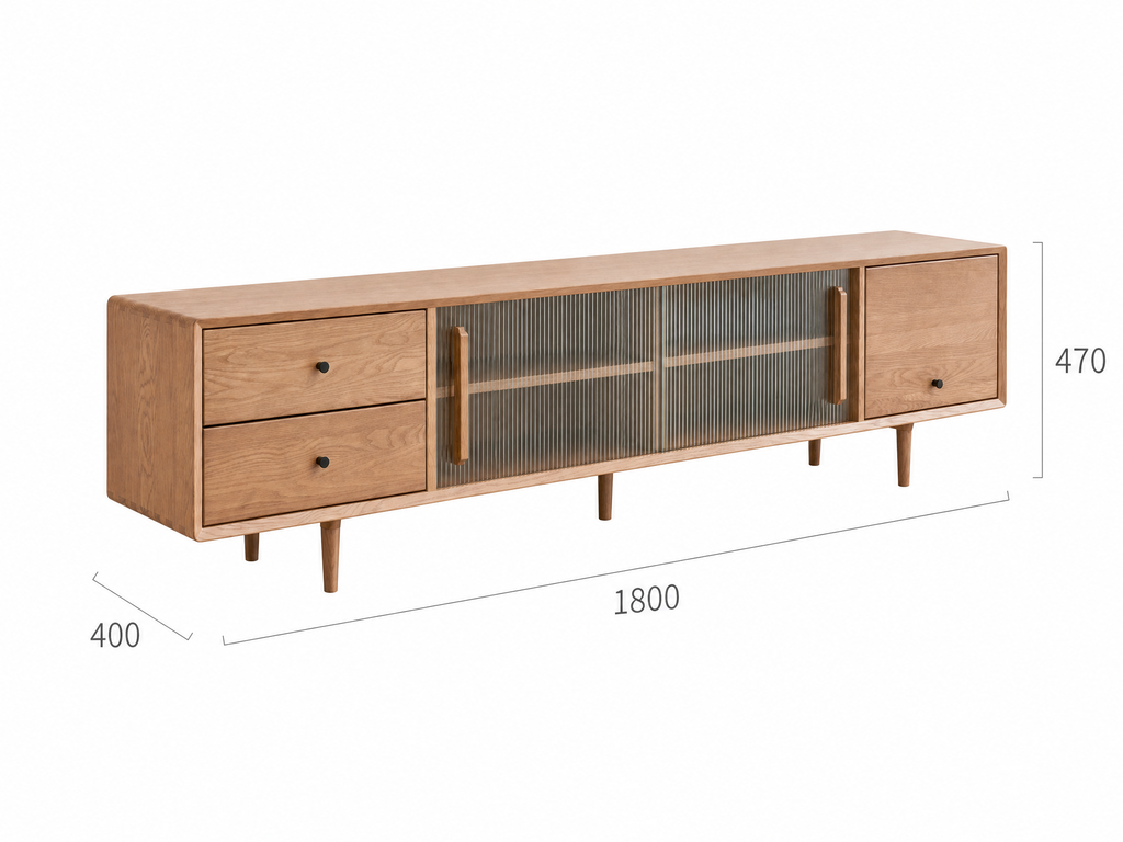 Havn Oak Minimal Consoles & Sideboard