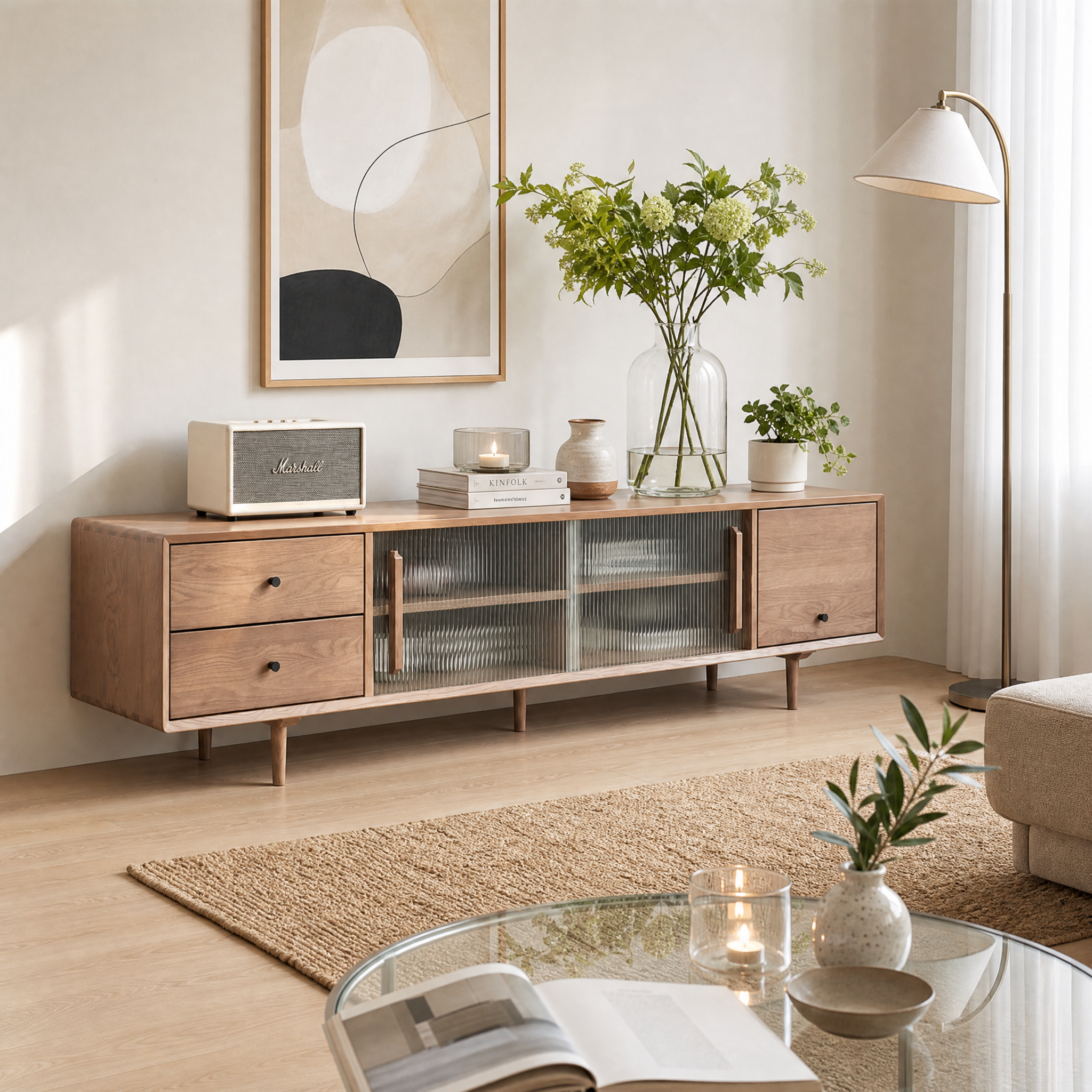 Havn Oak Minimal Consoles & Sideboard