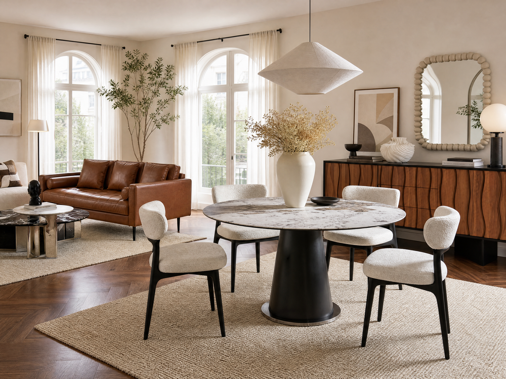 Aurora Ether Round Dining Table