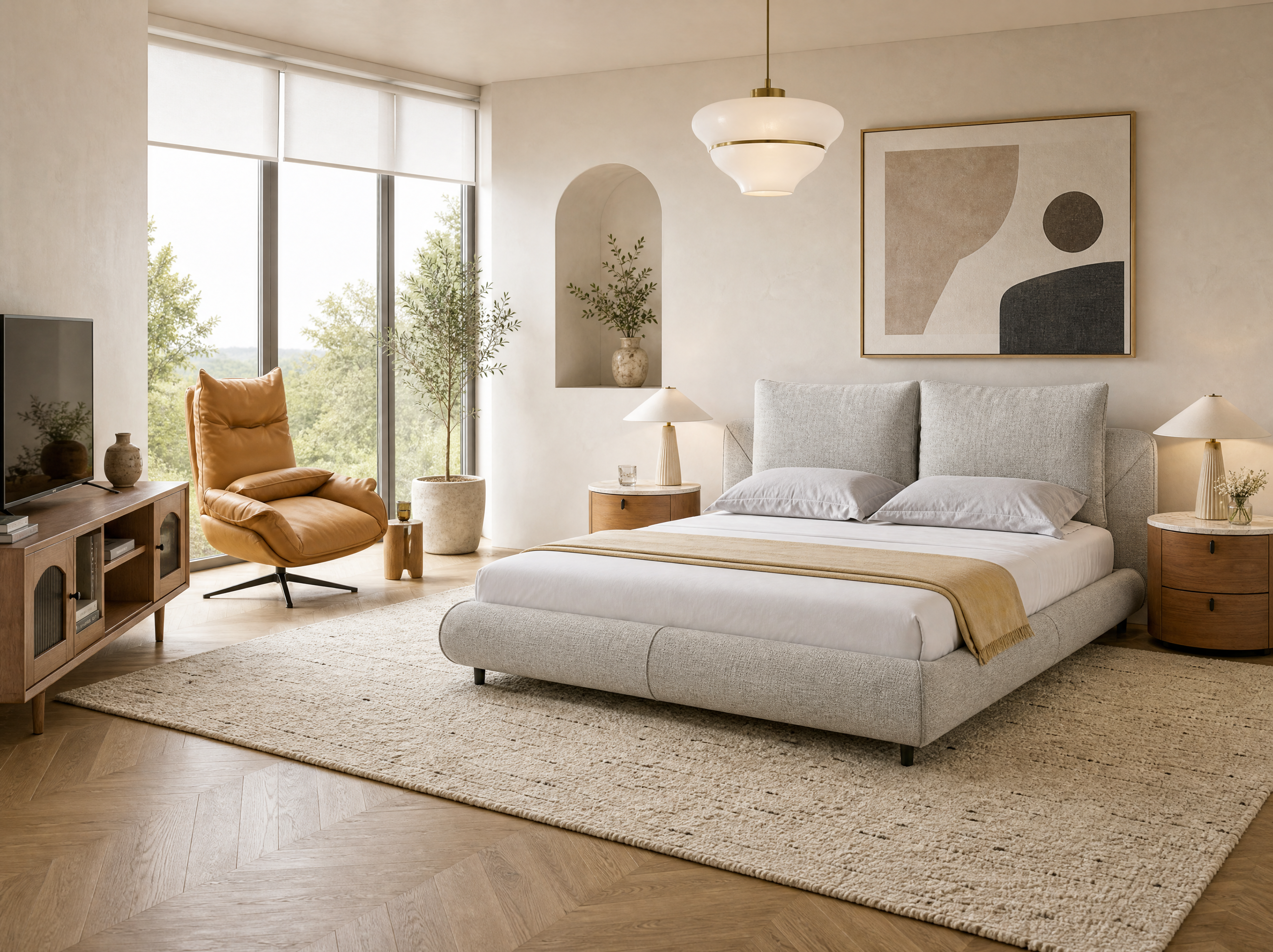 Aurora Solid-Bedside table