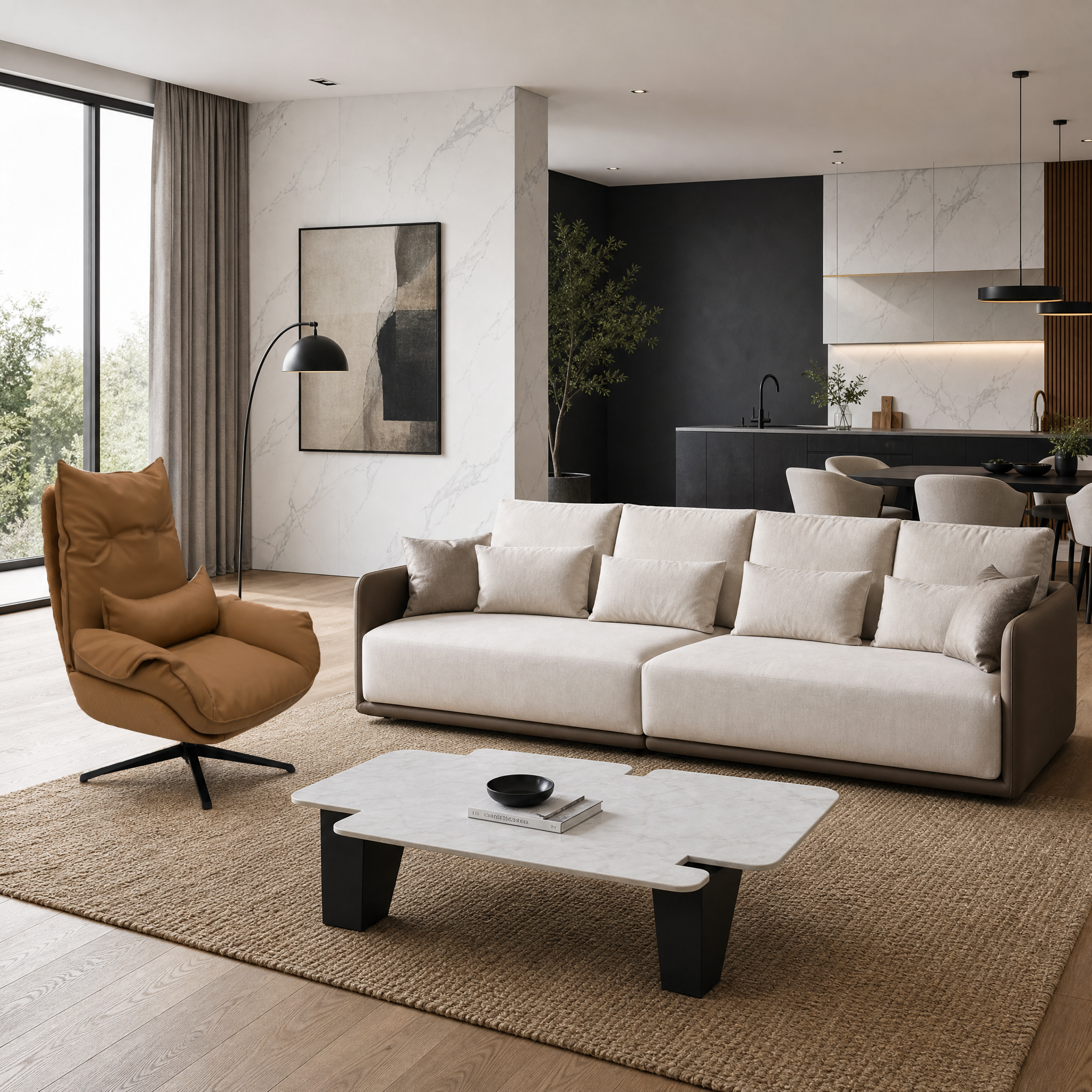 Monroe Pearl Coffee Table