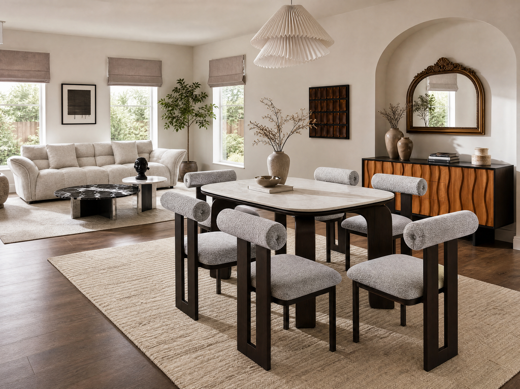 Auburn Blush Dining Table