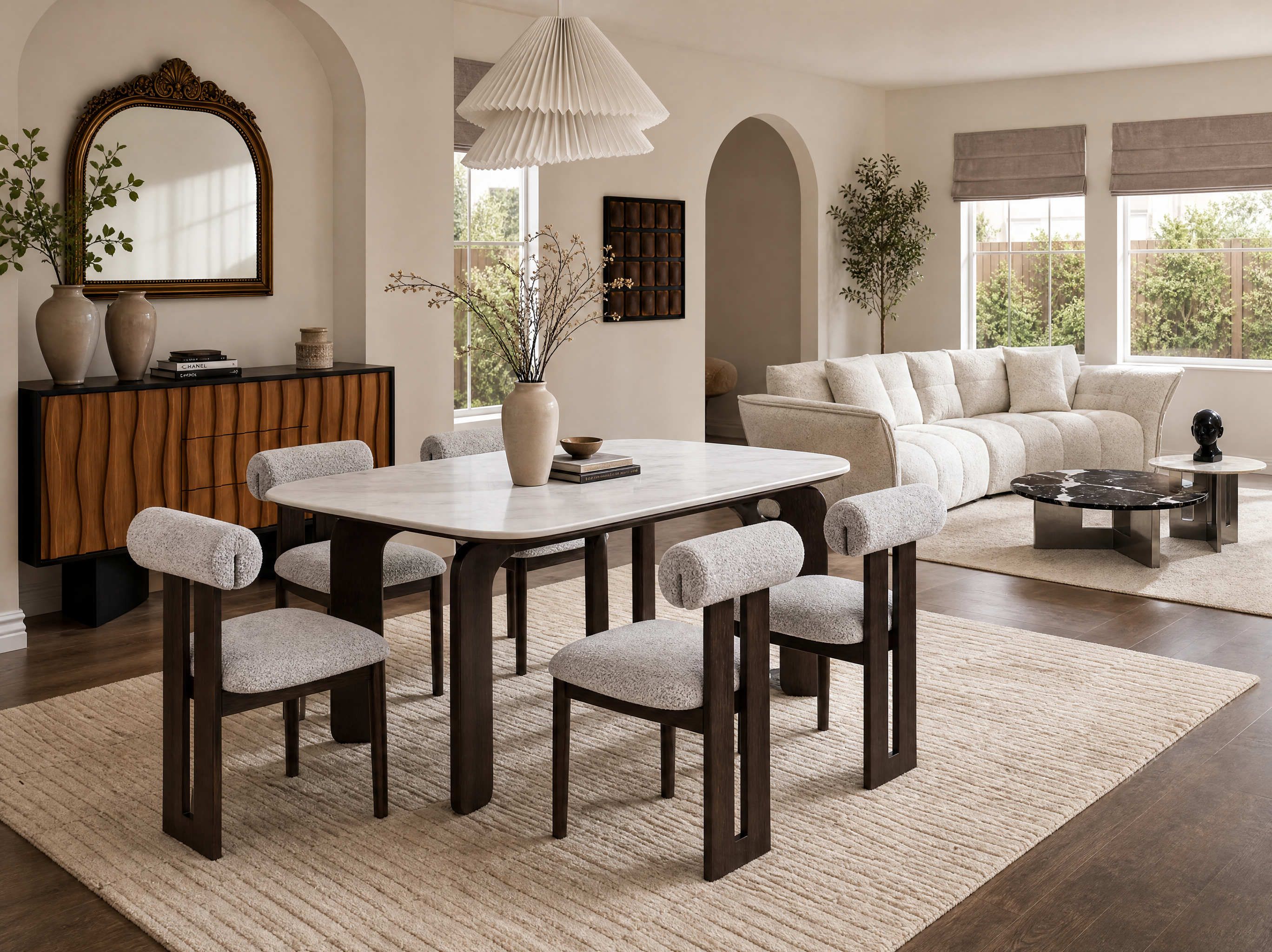 Auburn Blush Dining Table