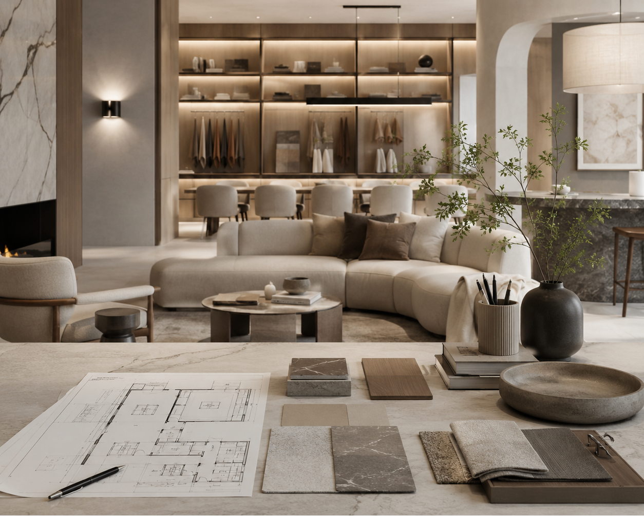 Interior Solutions for Complete Spaces
